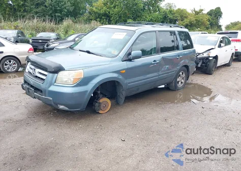 2006 Honda Pilot Ex-L из США, поврежденный, VIN 2HKYF18626H547329